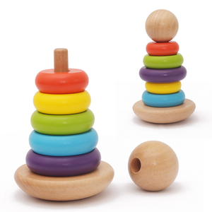 Jouet éducatif Montessori <span class=keywords><strong>en</strong></span> bois : Girafe <span class=keywords><strong>à</strong></span> perles, jeu d'empilage <span class=keywords><strong>arc</strong></span>-<span class=keywords><strong>en</strong></span>-<span class=keywords><strong>ciel</strong></span> et d'association de formes pour enfants de 5 <span class=keywords><strong>à</strong></span> 7 ans - Product Image 5
