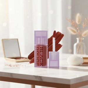 ลิปกลอสกำมะหยี่2 DL14สีดำแดงแบรนด์เกาหลีลิปกลอสสีน้ำตาลเข้มแบบสองชั้น - Product Image 3