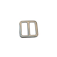 Vente directe d'usine 19mm Boucles carrées moulées sous pression à trois curseurs et boucles de bandoulière-Accessoires pour sacs et vêtements