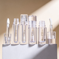 Tube de brillant à lèvres mini PETG de haute qualité 5ml 6ml, contenant de luxe pour huile et lotion à lèvres, emballage cosmétique avec grande brosse, couleur personnalisée
