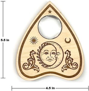 <span class=keywords><strong>Ouija</strong></span> planche lune en cristal en bois grille planche gothique sorcière décor esprit <span class=keywords><strong>jeu</strong></span> occulaire pratique cadeau d'halloween - Product Image 2
