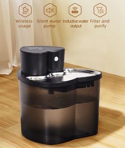 Bebedero Manual para Mascotas de 3L (101oz), Dispensador de Agua de Plástico para Perros y Gatos, Fuente de Agua con Filtración Automática y Circulación de Agua, Portátil para el Hogar - Product Image 3