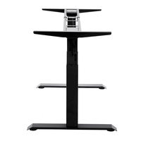Bureau électrique moderne à hauteur réglable avec pieds à double moteur pour le télétravail
