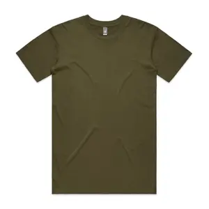 AS Colour T-shirt en coton 100% de poids moyen à coupe régulière pour hommes avec une impression d'une couleur en un seul endroit