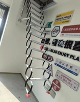 Escalier télescopique de grenier pliant d'intérieur moderne élingue de câble métallique de levage domestique électrique nouvel état pour les hôtels