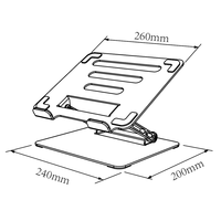 Support pliable réglable en hauteur pour ordinateur portable et tablette en acier au carbone, nouveau style, vente chaude, pour la maison