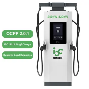 240KW/300KW/360KW/420KW OCPP 2.0 아웃 도어 상업용 범용 고속 충전 스테이션 ev 충전기 신용카드 결제 기능