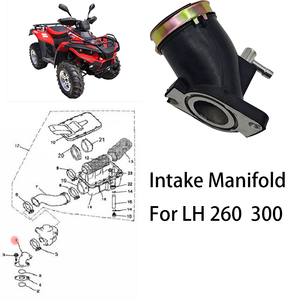 Collecteur d'admission pour FEISHEN <span class=keywords><strong>Linhai</strong></span> BU YANG FA-D300 170MM 173MN <span class=keywords><strong>250</strong></span> 260 300 YP250 VOG250 ATV <span class=keywords><strong>Quad</strong></span> Scooter 23201 23201A - Product Image 2