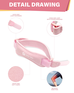 Springseaon Customized OEM ODM Patella Strap Knee Support Sports Brace <b>Running</b> Basketball Joint Pain Relief Adjustable Model - Product Image 2