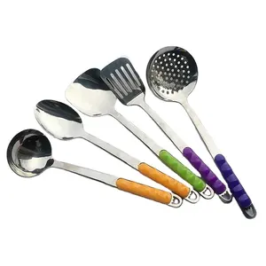 Accesorios de cocina de acero inoxidable para el hogar, juego de utensilios de cocina, productos de cocina