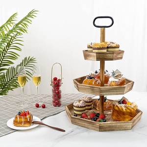 Raccomandazione di vendita calda display vintage <span class=keywords><strong>torte</strong></span> da dessert rotonde <span class=keywords><strong>in</strong></span> <span class=keywords><strong>legno</strong></span> stand cucina di casa vassoio rotondo decorativo <span class=keywords><strong>per</strong></span> torta da dessert - Product Image 4