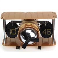 Reloj de pared con tapa de avión, manualidades para el hogar, reloj con tapa creativo