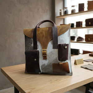 Bolsos de Mano de Cuero Genuino Personalizados con Piel de Animal Natural BS International, Última Llegada, Estilo Vintage, Ligeros - Product Image 5