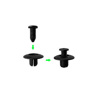 Clips de nylon C15 negros PA66 para reparación y reemplazo de paneles interiores de automóviles - Product Image 4