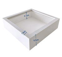 Cadres photo 3D en MDF noir et blanc personnalisés avec boîte à ombre profonde et cadre intérieur amovible en plexiglas pour animaux et fleurs
