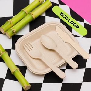 Promociones Calientes: Cuchara de Papel de Bagazo de Caña de Azúcar Desechable, Biodegradable, Blanca y Comestible - Product Image 3