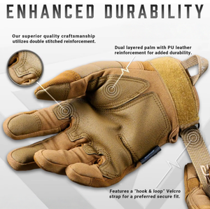 Gants tactiques été-hiver pour hommes - Écran tactile, respirants, thermiques, protection rigide des doigts en PVC, moto, vélo, <span class=keywords><strong>airsoft</strong></span>, extérieur - Product Image 2