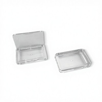 Gel transparent rectangulaire pour fard à paupières, sourcils, blush et illuminateur, format portable, vide, en plastique à cinq couches, directement de l'usine