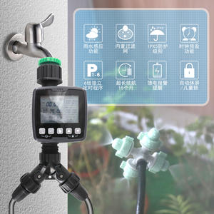 Système d'irrigation goutte à goutte avec minuterie numérique, arrosage automatique pour jardin, utilisation extérieure, tuyau de 20 mètres et kit d'arrosage - Product Image 2