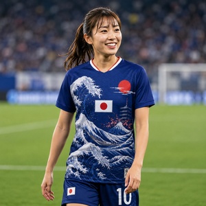 <span class=keywords><strong>Maillot</strong></span> de football rétro 2026 édition joueur mignon personnalisé pour femme, manches courtes, anime japonais, <span class=keywords><strong>maillot</strong></span> de football extérieur 26/27, t-shirt Bola - Product Image 1