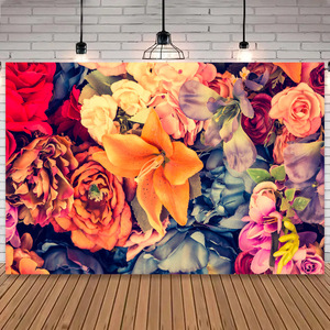 Blumen Hochzeit Hintergrund Fotografie Blumen Wand Rose Hintergrund Hochzeit Braut dusche Liebhaber Hintergründe Foto Requisiten - Product Image 6