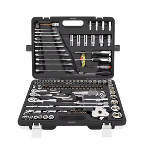 Ensemble d'outils de mécanicien professionnel en acier durable de 216 pièces, clés à cliquet, <span class=keywords><strong>tournevis</strong></span> pour la maison et les véhicules, étui inclus - Product Image 4