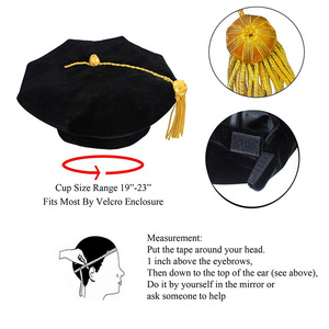 Cross Border University Doctoral Graduation Octagonal Wool <b>Hat</b> Sun <b>Hat</b> Award <b>Hat</b> Degree Supervisor <b>Hat</b> Unisex Adult Children - Product Image 5