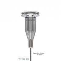 Support de câble de plafond en laiton/fer nickel/chrome noir pour luminaires LED et suspensions, certifié CE, modèle T2-1726-218