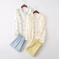 Vente en gros de pyjamas pour femmes dessin animé pour vêtement pyjamas à motif de cœurs vêtements pour enfants ensemble de pyjamas d'été en mousseline