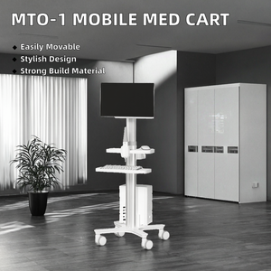 Chariot médical d'hôpital personnalisé par MTO-1 support mobile de moniteur de chariot de soins dentaires de conception moderne en plastique ABS pour l'usage de clinique - Product Image 2
