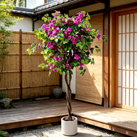 Dekorasi Ruangan Bunga Bougainvillea Buatan, Bunga Palsu, Pot Bonsai, Rangkaian Bunga untuk Dekorasi Acara Pernikahan
