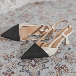 Zapatos de Tacón Bajo para Mujer, Modelo 2025, con Correa Trasera, Lujosos, Cómodos, de Punta, Modernos y Elegantes - Product Image 3