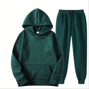 Sweatpants and Hoodie <b>Polyester</b> Long Personalized Two Pieces Men Sports Fleece <b>Tracksuits</b> Jogger Custom Sweatsuit With logo - Product Image 4