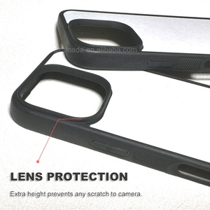 Nhà Máy Bán buôn chống sốc rõ ràng mềm cao su TPU PC di động 2D khoảng trống thăng hoa trường hợp điện thoại cho <span class=keywords><strong>Iphone</strong></span> 15 16 17 Pro Max - Product Image 3