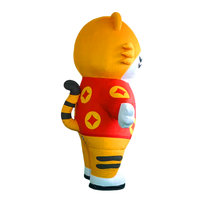 Nouveau costume gonflable de tigre de dessin animé de marche pour la publicité