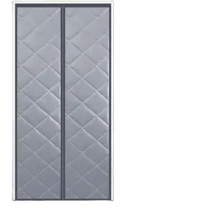 Winter Thermal Insulated Patio Door Curtains Magnetic Screen Door