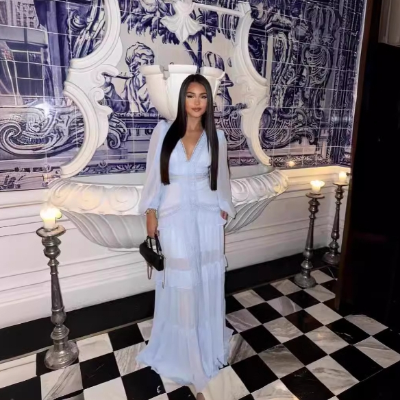 sachin and babi light blue dress Elegant Patchwork Lace Mesh Embroidery Dress 2021 Lotus Leaf Sleeve Sexy  Hollow Out Layer Tiered Mini Dress