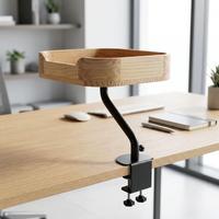 Lit pour chat en bois à fixer au bureau, ergonomique, pour chats jusqu'à 45 lb, avec une forte tenue personnalisée