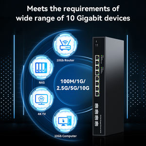 สวิตช์อีเธอร์เน็ตแบบจัดการผ่าน<span class=keywords><strong>เว็บ</strong></span> 10Gb 8 พอร์ต พร้อมพอร์ต SFP+ 4 พอร์ต สำหรับโฮมแล็บ ฮับเครือข่าย ตัวแยกสัญญาณอินเทอร์เน็ต ความจุ 240Gbps รองรับ VLAN และ QoS - Product Image 5