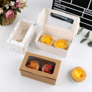 Hot bán đám cưới tùy chỉnh <span class=keywords><strong>cupcake</strong></span> Hộp bao bì 2 4 6 lỗ cá nhân Muffin Cốc Giấy hộp bánh - Product Image 3