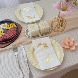 Floral Print Paper Napkins 330mmx400mm Disposable Themed Party Hotel Use - Product Image 2