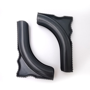 L Shape <b>Plastic</b> Foot Sleeve Black 22mm 25mm Open Anti Slip <b>Shelf</b> Leg Corner Protector Storage Rack Accessory - Product Image 1