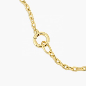 Collar con Colgante Circular Simple <span class=keywords><strong>de</strong></span> <span class=keywords><strong>Plata</strong></span> <span class=keywords><strong>de</strong></span> Ley <span class=keywords><strong>925</strong></span>, Chapado en Oro <span class=keywords><strong>de</strong></span> 14K y 18K / Vermeil, Nueva Tendencia 2025 - Product Image 3