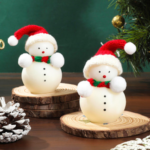 Cute Cartoon Snowman Scented Candle Christmas Party Gift Home <b>Table</b> Decorative Ornament Souvenir - Product Image 4