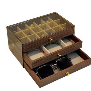 Wood Jewelry <b>Box</b> With Drawers And Lid For Rings Necklaces Bracelets <b>Earrings</b> Storage Elegant Rectangle Design - Product Image 3