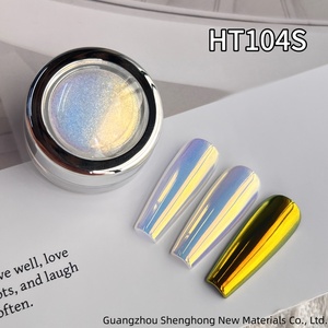 Pigmento en Polvo Camaleón Aurora SH al Por Mayor, Tono Caramelo Azul-Dorado Cambiante para Belleza de Uñas, Maquillaje y Recubrimiento de Acrílico - Product Image 5