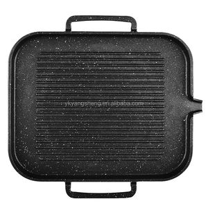 Parrilla antiadherente para <span class=keywords><strong>barbacoa</strong></span>, parrilla eléctrica rectangular para fiesta familiar, venta al por mayor - Product Image 2