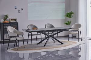 Mesa de comedor de diseño moderno nórdico para el hogar, hotel o <span class=keywords><strong>restaurante</strong></span> para uso en apartamentos, muebles de comedor elegantes - Product Image 3