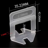 JinYe – Kit de nivellement de carreaux en T, moderne et durable, avec entretoises en plastique réutilisables de 1,5 mm en forme de croix, garantie à vie pour le nivellement des carreaux
