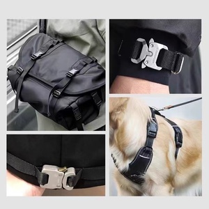 Bolso colorido personalizado Mochila Cinturón <span class=keywords><strong>Hardware</strong></span> ajustable 25mm Equipaje Metal Heavy Duty Slide Side Hebillas de liberación rápida - Product Image 4